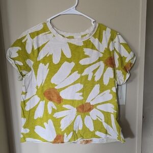 Anthropologie Flower Shirt